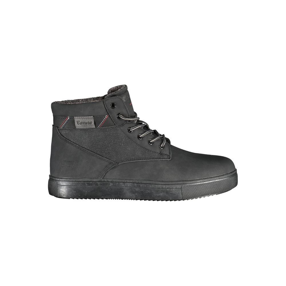 Carrera Chic Black Lace-up Boots with Contrast Details - Ginchy