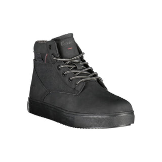 Carrera Chic Black Lace-up Boots with Contrast Details - Ginchy