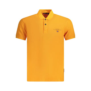 Napapijri Orange Cotton Men Polo Shirt - Ginchy
