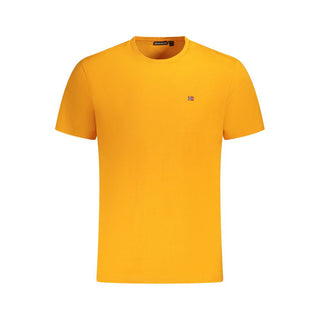 Napapijri Orange Cotton Men T-Shirt - Ginchy