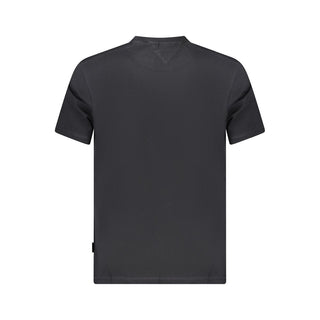 Napapijri Black Cotton Men T-Shirt - Ginchy