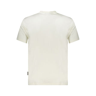 Napapijri White Cotton Men T-Shirt - Ginchy
