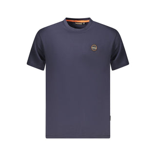 Napapijri Blue Organic Cotton Men T-Shirt - Ginchy