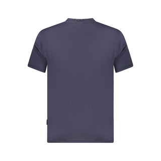 Napapijri Blue Organic Cotton Men T-Shirt - Ginchy