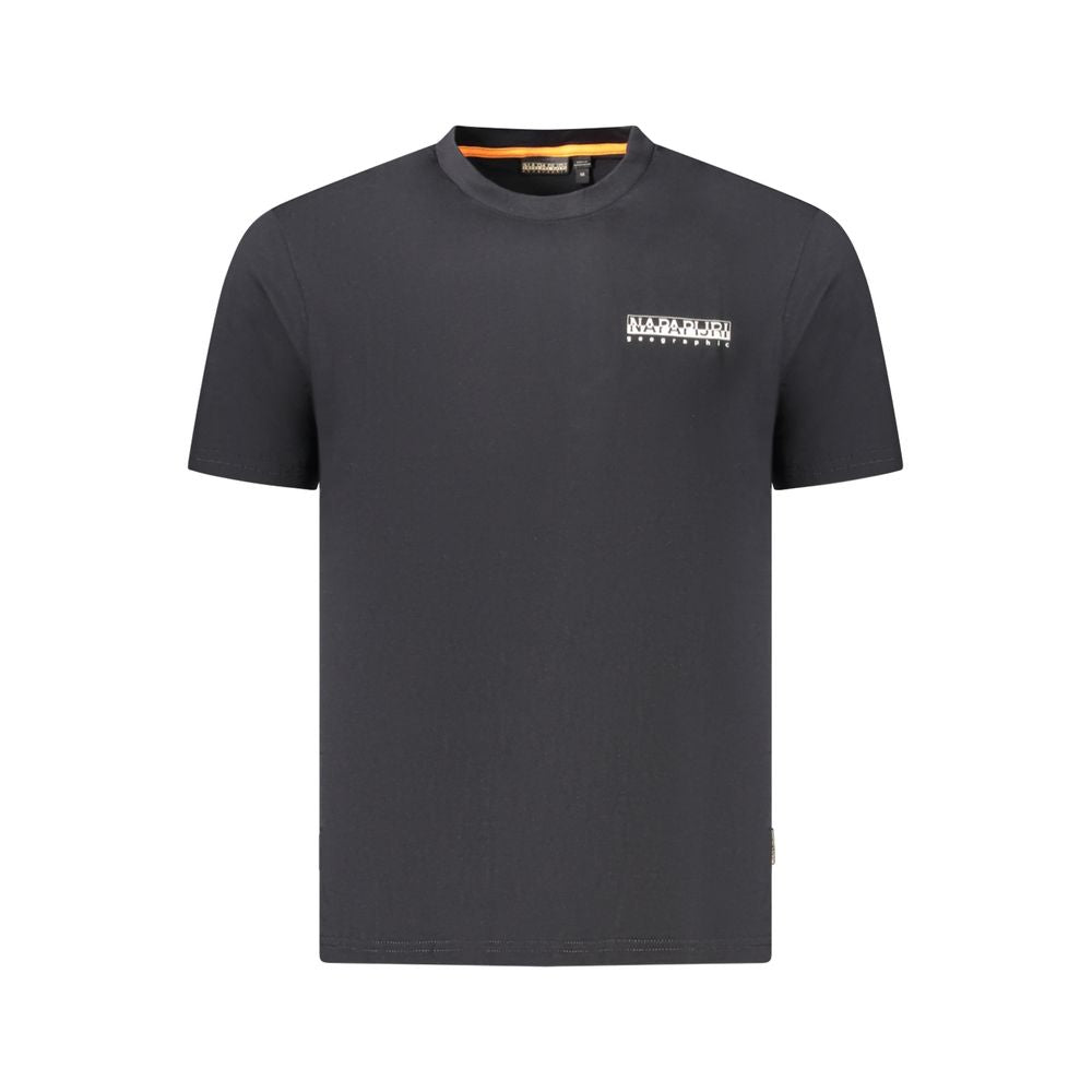 Napapijri Black Cotton Men T-Shirt - Ginchy