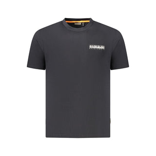 Napapijri Black Cotton Men T-Shirt - Ginchy