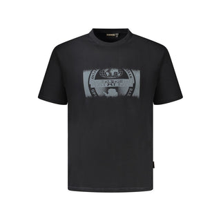 Napapijri Black Cotton Men T-Shirt - Ginchy