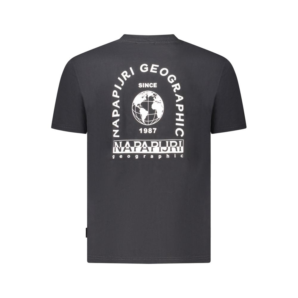 Napapijri Black Cotton Men T-Shirt - Ginchy