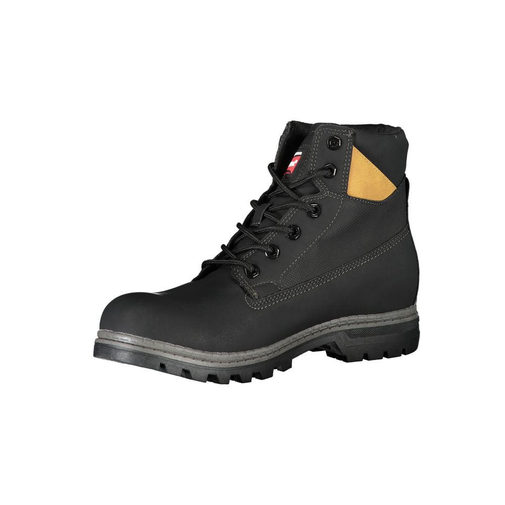 Carrera Sleek Lace-Up Boots with Contrast Details - Ginchy