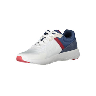 Carrera Sleek White Sports Sneakers with Contrast Accents - Ginchy