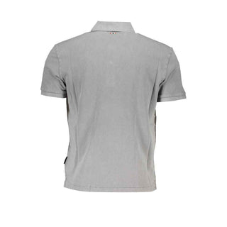 Napapijri Brown Cotton Men Polo Shirt