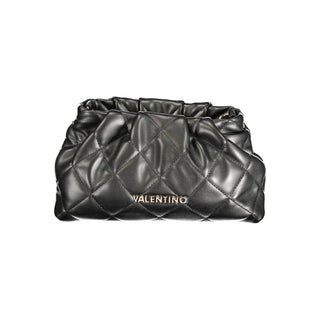 Mario Valentino Black Polyethylene Handbag with Adjustable Strap