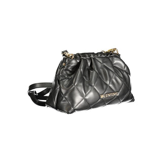 Mario Valentino Black Polyethylene Handbag with Adjustable Strap
