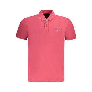 Napapijri Red Cotton Men Polo Shirt - Ginchy