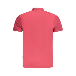 Napapijri Red Cotton Men Polo Shirt - Ginchy