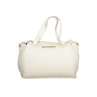 Mario Valentino White Recycled Handbag with Adjustable Strap
