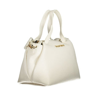 Mario Valentino White Recycled Handbag with Adjustable Strap