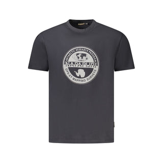 Napapijri Black Cotton Men T-Shirt - Ginchy