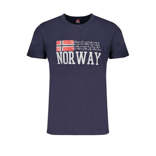 Norway 1963 Blue Cotton T-Shirt - Ginchy