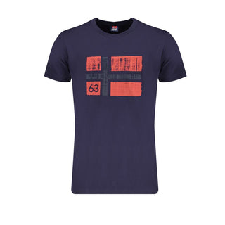 Norway 1963 Blue Cotton T-Shirt - Ginchy
