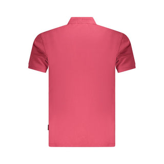 Napapijri Red Cotton Men Polo Shirt - Ginchy