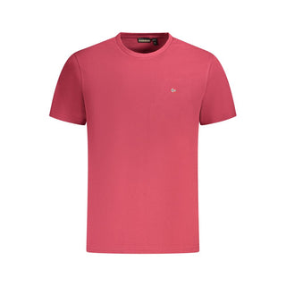 Napapijri Red Cotton Men T-Shirt - Ginchy