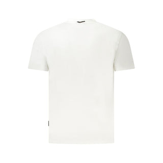 Napapijri White Cotton Men T-Shirt - Ginchy