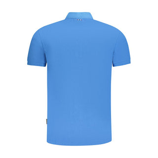 Napapijri Blue Cotton Men Polo Shirt - Ginchy