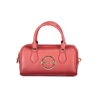 Mario Valentino Red Polyethylene Handbag with Adjustable Strap
