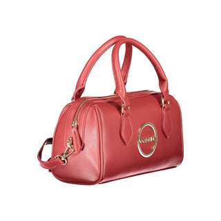 Mario Valentino Red Polyethylene Handbag with Adjustable Strap