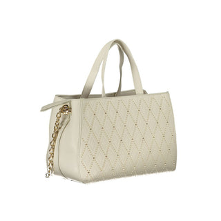 Mario Valentino Chic White Handbag with Versatile Straps
