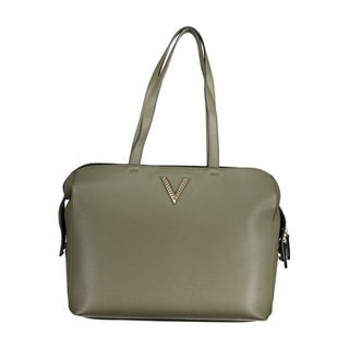 Mario Valentino Eco-Friendly Green Handbag with Contrast Details