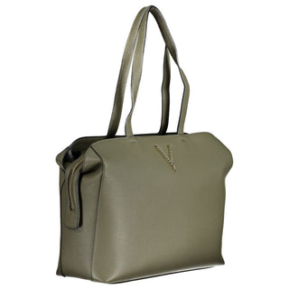 Mario Valentino Eco-Friendly Green Handbag with Contrast Details