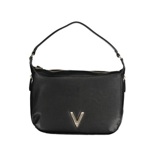 Mario Valentino Black Eco-Friendly Handbag with Adjustable Strap