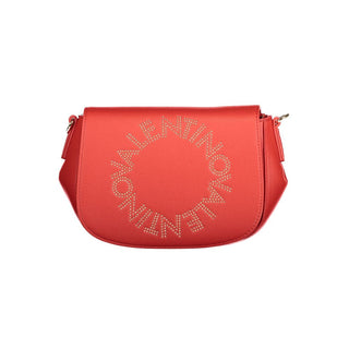 Mario Valentino Red Recycled Polyethylene Handbag with Removable Strap