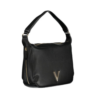 Mario Valentino Black Eco-Friendly Handbag with Adjustable Strap