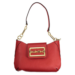 Mario Valentino Bold Red Handbag with Adjustable Strap