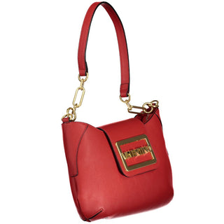 Mario Valentino Bold Red Handbag with Adjustable Strap