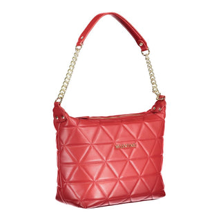 Mario Valentino Red Polyethylene Handbag with Adjustable Strap