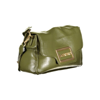 Mario Valentino Green Polyethylene Handbag with Adjustable Strap