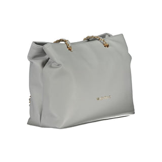 Mario Valentino Gray Polyethylene Chain Shoulder Bag