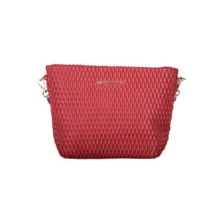 Mario Valentino Red Recycled Handbag with Adjustable Strap