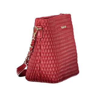 Mario Valentino Red Recycled Handbag with Adjustable Strap