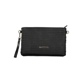 Mario Valentino Black Polyethylene Handbag with Removable Sleeve