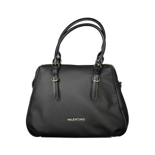 Mario Valentino Adjustable Black Handbag with Recycled Materials