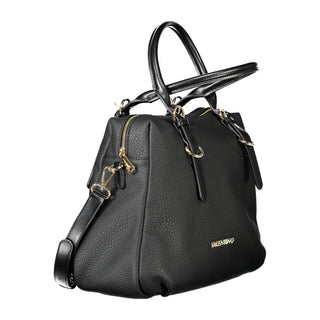Mario Valentino Adjustable Black Handbag with Recycled Materials