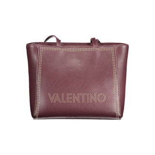Mario Valentino Recycled Red Shoulder Bag with Contrast Details