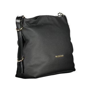 Mario Valentino Recycled Black Polyethylene Handbag with Adjustable Handle