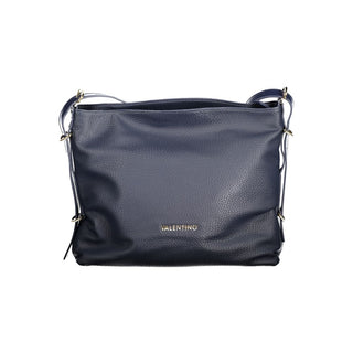 Mario Valentino Recycled Blue Handbag with Adjustable Strap