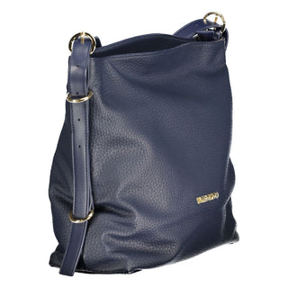Mario Valentino Recycled Blue Handbag with Adjustable Strap